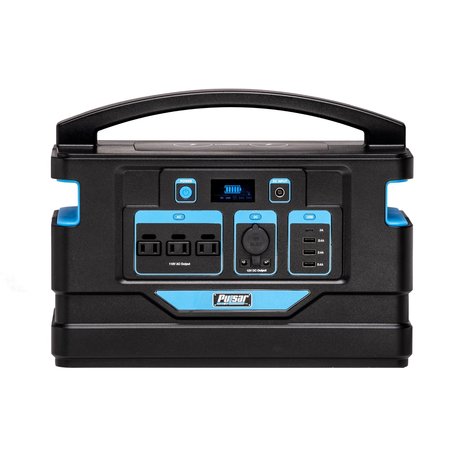 PULSAR Portable Generator, Battery Powered, 1,000 W Surge, 110V AC/12V, 10 A PPS1000